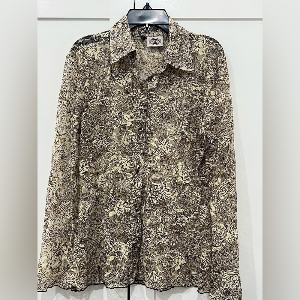 Rod's Shirt Womens small SHEER